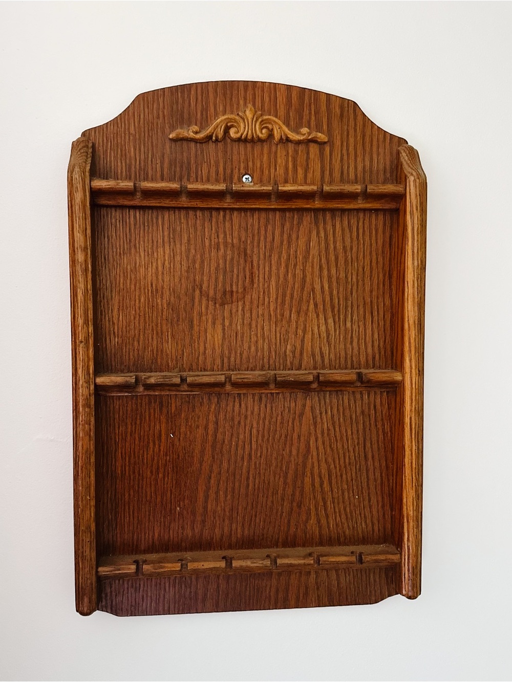 Vintage Wood Spoon Rack